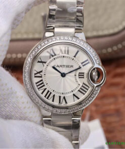 Swiss Exact Swiss Cartier Blue Balloon 33mm Women's Watch Medium