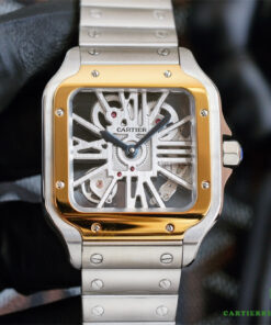 Swiss Exact Luxury Cartier Santos Hollow Series