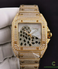 Swiss Exact Reputable Cartier Santos Series Gypsophila Watch
