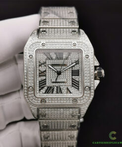Swiss Exact Popular Cartier Santos Series Gypsophila Watch