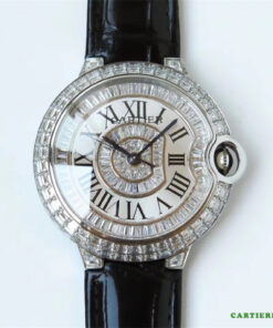 Swiss Exact Grade Cartier Blue Balloon Diamond Gypsophila Watch