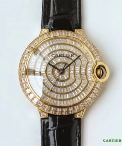 Swiss Exact Great Cartier Blue Balloon Diamond Gypsophila Watch