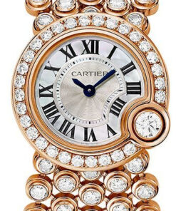 Replica Cartier Hpi00758 Round 18 Carat Pink Gold Set With Diamonds Case - Bracelet Band