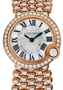 Replica Cartier Hpi00759 Round 18 Carat Pink Gold Set With Diamonds Case - Bracelet Band