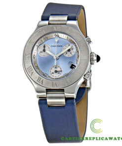 Replica Cartier Must 21 W1020013 Round Stainless Steel Case - Strap Band