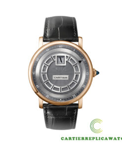 Replica Cartier Rotonde De Cartier W1553751 Round 18 Kt Rose Gold Case - Strap Band