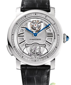 Replica Cartier Rotonde De Cartier W1556209 Round Titanium Case - Strap Band