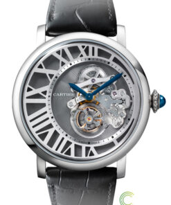 Replica Cartier Rotonde De Cartier W1556214 Round 18 Kt White Gold Case - Strap Band