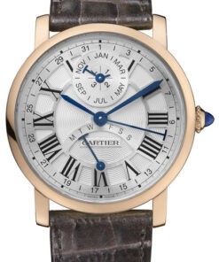 Replica Cartier Rotonde De Cartier W1556217 Round 18 Kt Rose Gold Case - Strap Band