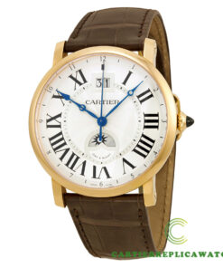 Replica Cartier Rotonde De Cartier W1556220 Round 18 Kt Rose Gold Case - Strap Band