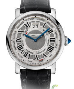 Replica Cartier Rotonde De Cartier W1580002 Round 18 Kt White Gold Case - Strap Band