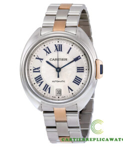 Replica Cartier Cle W2cl0003 Round Stainless Steel Case - Bracelet Band