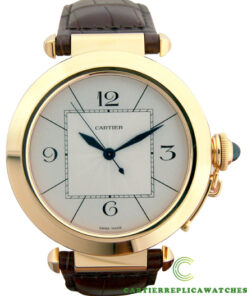 Replica Cartier Pasha De Cartier W3018651 Round 18k Yellow Gold Case - Strap Band