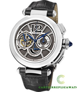 Replica Cartier Pasha De Cartier W3030013 Round 18 Kt White Gold Case - Strap Band