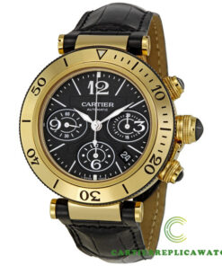 Replica Cartier Pasha De Cartier W3030017 Round 18k Yellow Gold Case - Strap Band