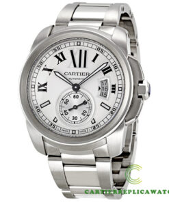 Replica Cartier Calibre De Cartier W7100015 Round Stainless Steel Case - Bracelet Band