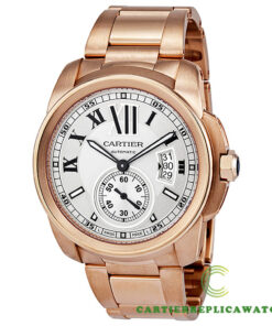 Replica Cartier Calibre De Cartier W7100018 Round 18kt Rose Gold Case - Bracelet Band