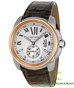 Replica Cartier Calibre De Cartier W7100039 Round Stainless Steel Case - Strap Band