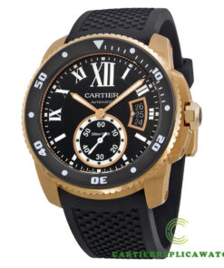 Replica Cartier Calibre De Cartier W7100052 Round 18kt Rose Gold Case - Strap Band