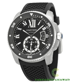 Replica Cartier Calibre De Cartier W7100056 Round Stainless Steel Case - Strap Band