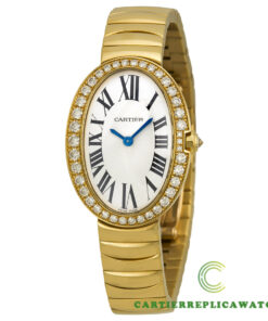 Replica Cartier Baignoire Wb520019 Round 18kt Yellow Gold Case - Bracelet Band