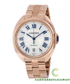 Replica Cartier Cle Wgcl0002 Round 18kt Pink Gold Case - Bracelet Band
