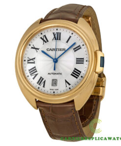 Replica Cartier Cle Wgcl0004 Round 18kt Rose Gold Case - Strap Band