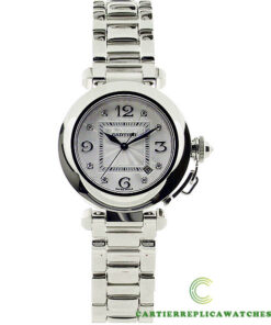 Replica Cartier Pasha De Cartier Wj1111m9 Round 18kt White Gold Case - Bracelet Band