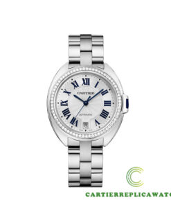 Replica Cartier Wjcl0007 Round 18 Carat White Gold Case - Bracelet Band