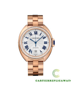Replica Cartier Wjcl0009 Round 18 Carat Pink Gold Case - Bracelet Band