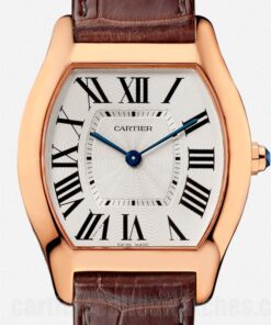 Cartier Tortue White Dial 30mm W1556362 Hour, Minute Brown-tone