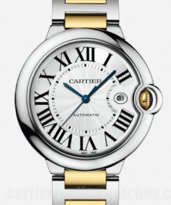 Cartier Ballon Bleu Silver Dial W2BB0031 36mm Two-tone Date, Hour, Minute, Second