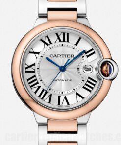 Cartier Ballon Bleu 36mm Silver Dial W2BB0034 Two-tone