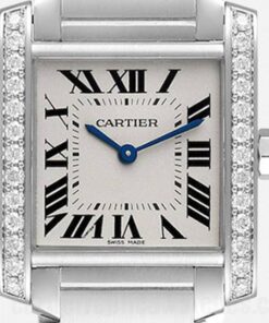 Cartier Tank Francaise 25mm W4TA0009 White Dial Silver-tone Quartz