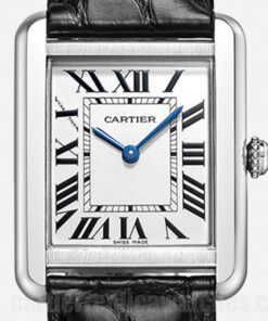 Cartier Tank Solo 25*31mm W5200005 White Dial Leather Strap