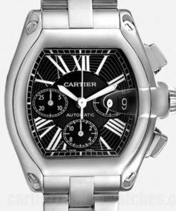 Cartier Roadster Black Dial W62020X6 41mm Bracelet Date, Hour, Minute, Second