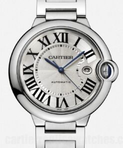 Cartier Ballon Bleu Silver Dial W69012Z4 36mm Bracelet