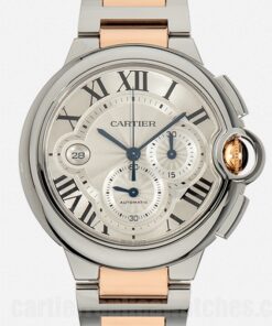 Cartier Ballon Bleu 47mm Silver Dial W6920075 Bracelet