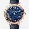 Cartier Ballon Bleu Blue Dial WGBB0036 36mm Leather Strap