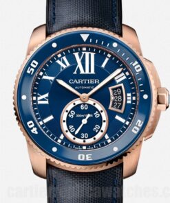 Cartier Calibre Blue Dial 42mm WGCA0009 Strap Automatic