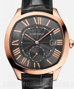 Cartier Drive 40mm Dark Grey Dial WGNM0004 Leather Strap Date, Hour, Minute