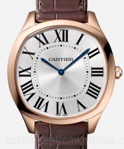 Cartier Drive 41mm Silver Dial WGNM0006 Leather Strap Quartz