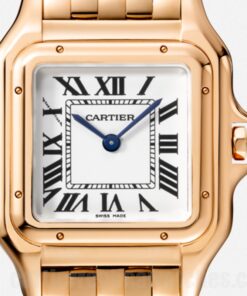 Cartier Panthere 27mm White Dial WGPN0007 Quartz Rose Gold-tone