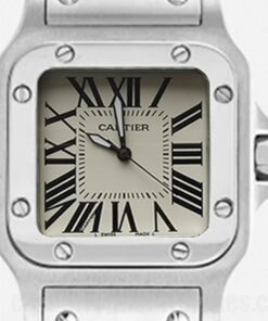 Cartier Santos W20056D6 28mm White Dial Bracelet
