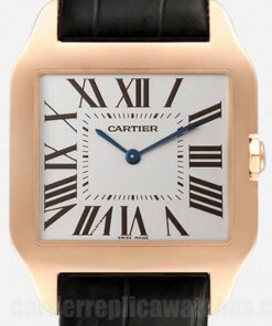 Cartier Santos Dumont W2006951 White Dial 30mm Strap