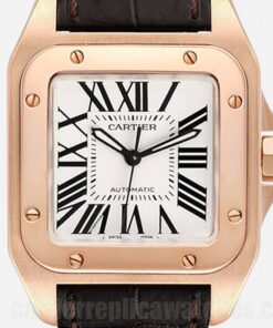 Cartier Santos White Dial 39mm W20108Y1 Automatic