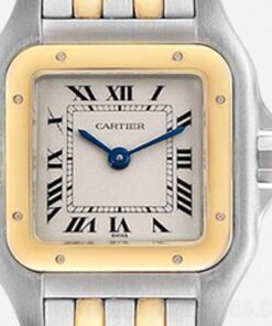 Cartier Panthere White Dial W25029B6 27mm Two-tone Hour, Minute, Second