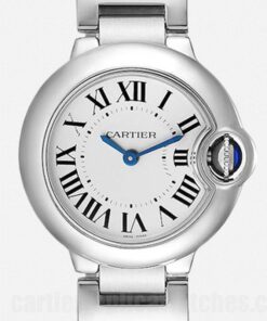 Cartier Ballon Bleu 36mm Silver Dial W69010Z4 Silver-tone Bracelet