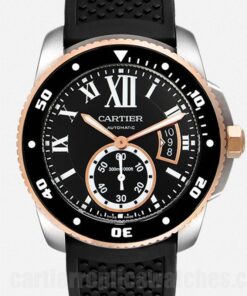 Cartier Cle De Cartier Black Dial 43mm W7100055 Date, Hour, Minute, Second