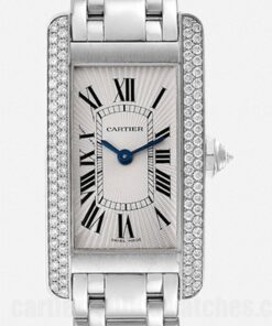 Cartier Tank Americaine 27mm WB7018L1 Silver Dial Quartz